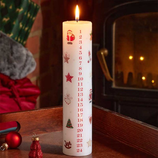 Three Kings Traditional Advent Candle - Saxons Garden & Home