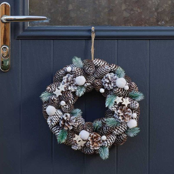 Three Kings FrostPine Wreath - 30cm