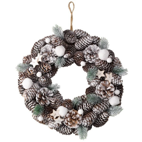 Three Kings FrostPine Wreath - 30cm