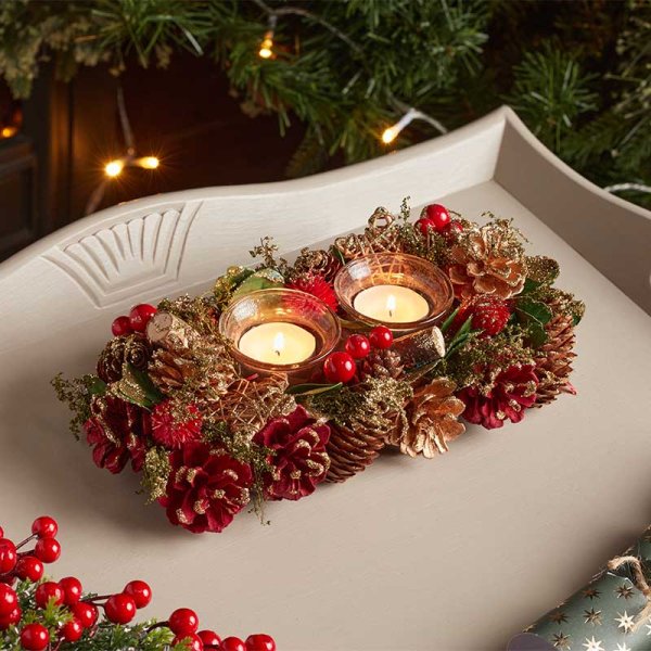 Three Kings Three Kings Duet Candle Holder - 30 cm - Saxons Garden & Home