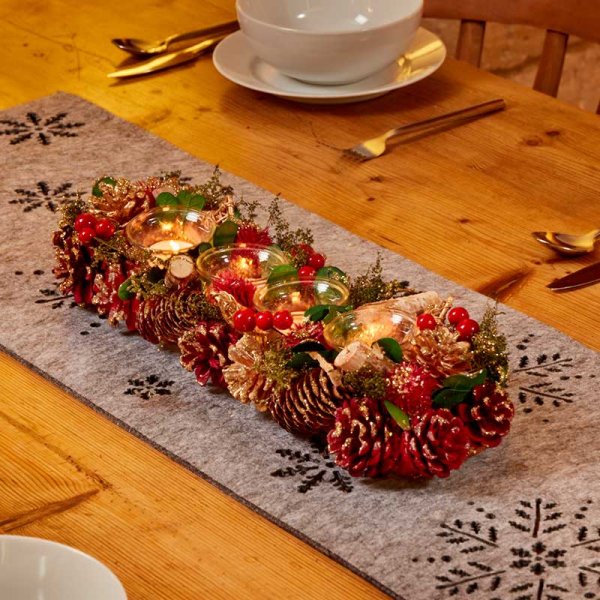 Three Kings Quartet Candle Holder - 42 cm - Saxons Garden & Home