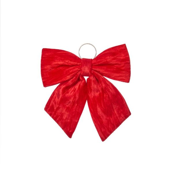 Three Kings Velvet Bow - Ruby 22cm