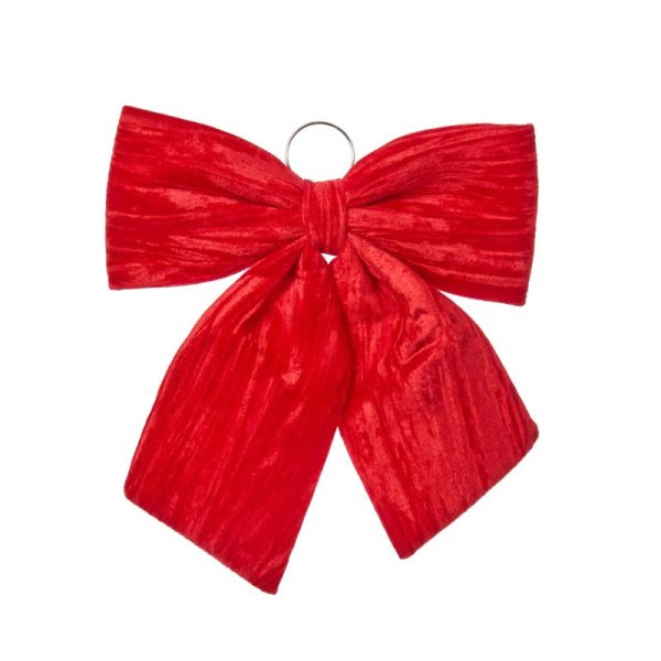 Three Kings Velvet Bow - Ruby 44cm