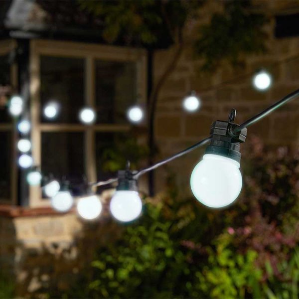 Smart Garden Festoon Low Voltage Lights Set of 20 in Cool White - Saxons Garden & Home