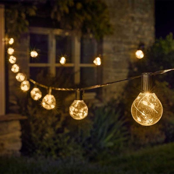 Smart Garden Firefly Festoon Low Voltage Lights Set of 20 in Warm White - Saxons Garden & Home