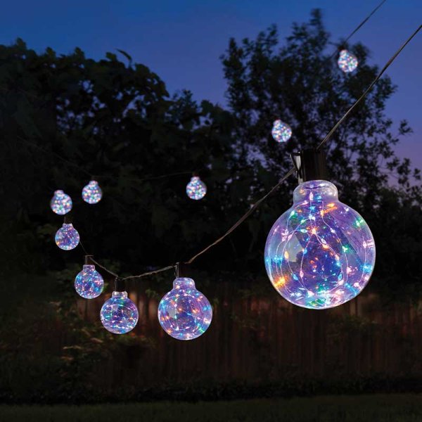 Three Kings Galaxy Festoon Firefly String Lights - Multi Coloured - Set of 20