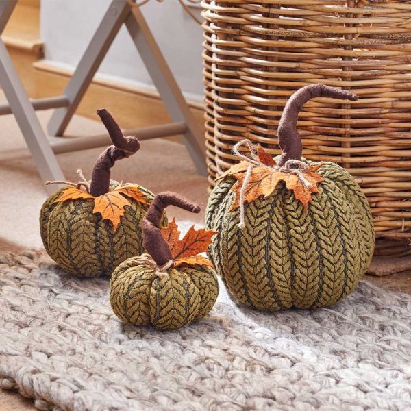 Autumn Décor Plushpumpkin - Large - Saxons Garden & Home