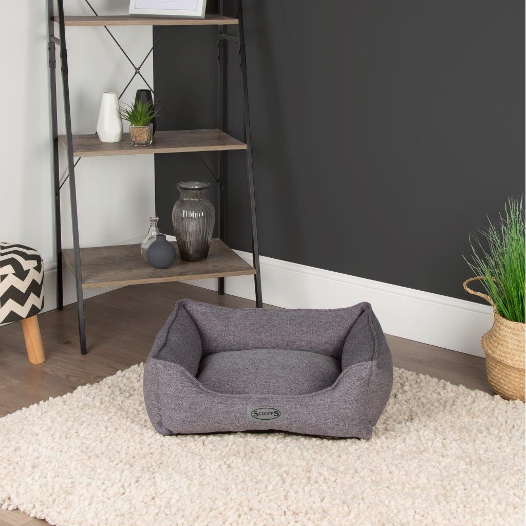 Scruffs Manhattan Box Bed in Dark Grey - Saxons Garden & Home