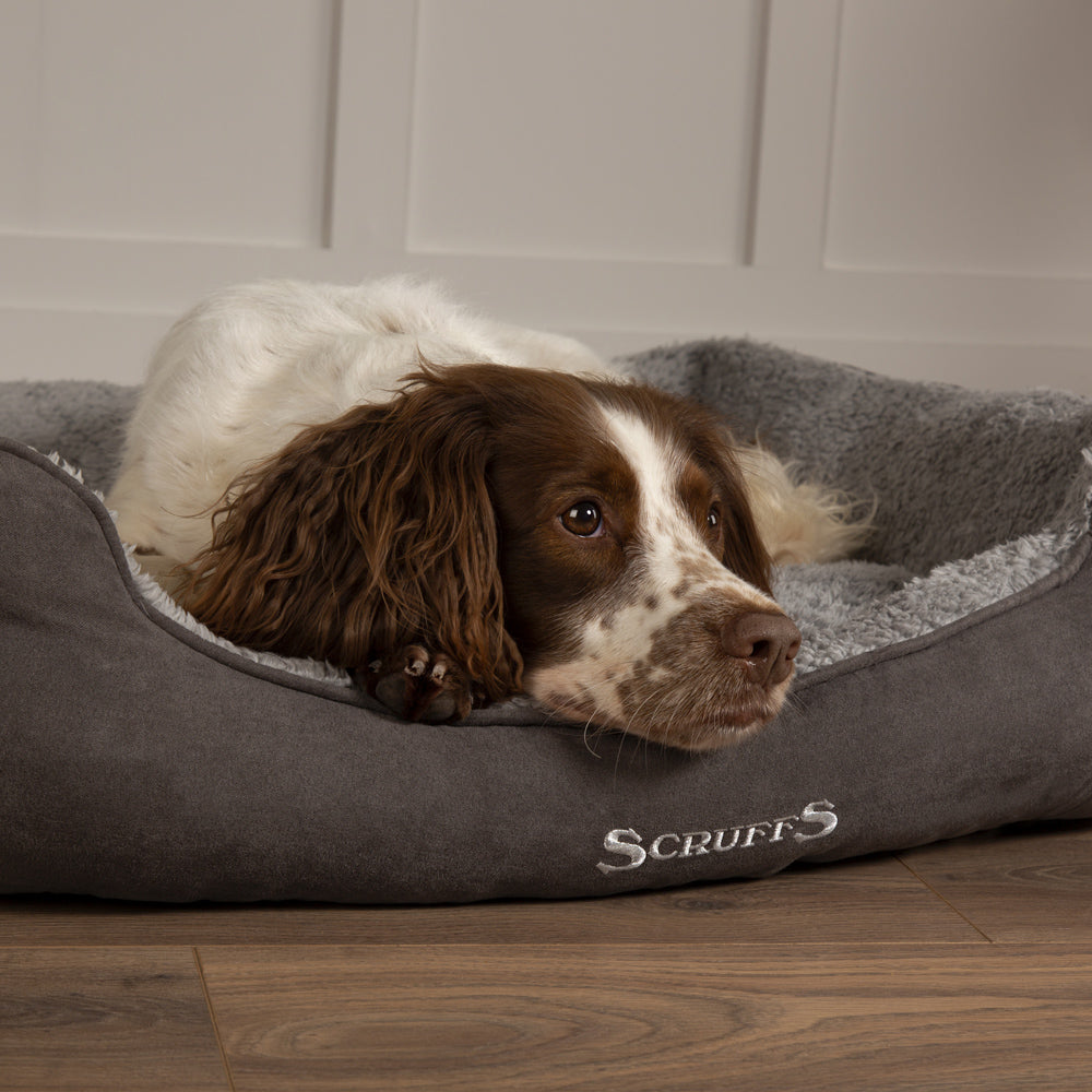 Scruffs Cosy Box Bed in Grey - Saxons Garden & Home