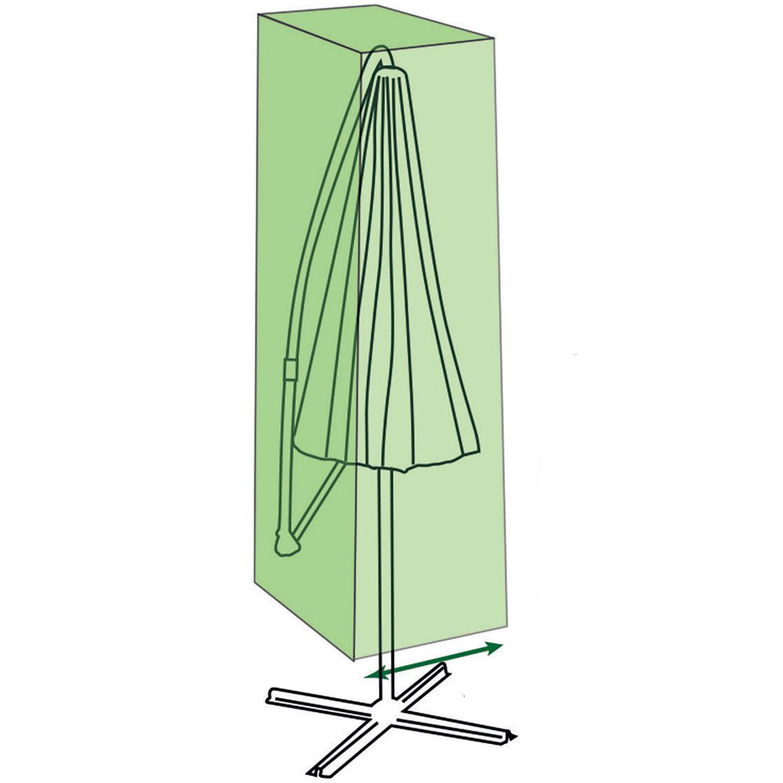 Saxons Water Resistant Jumbo Parasol Cover - Saxons Garden & Home