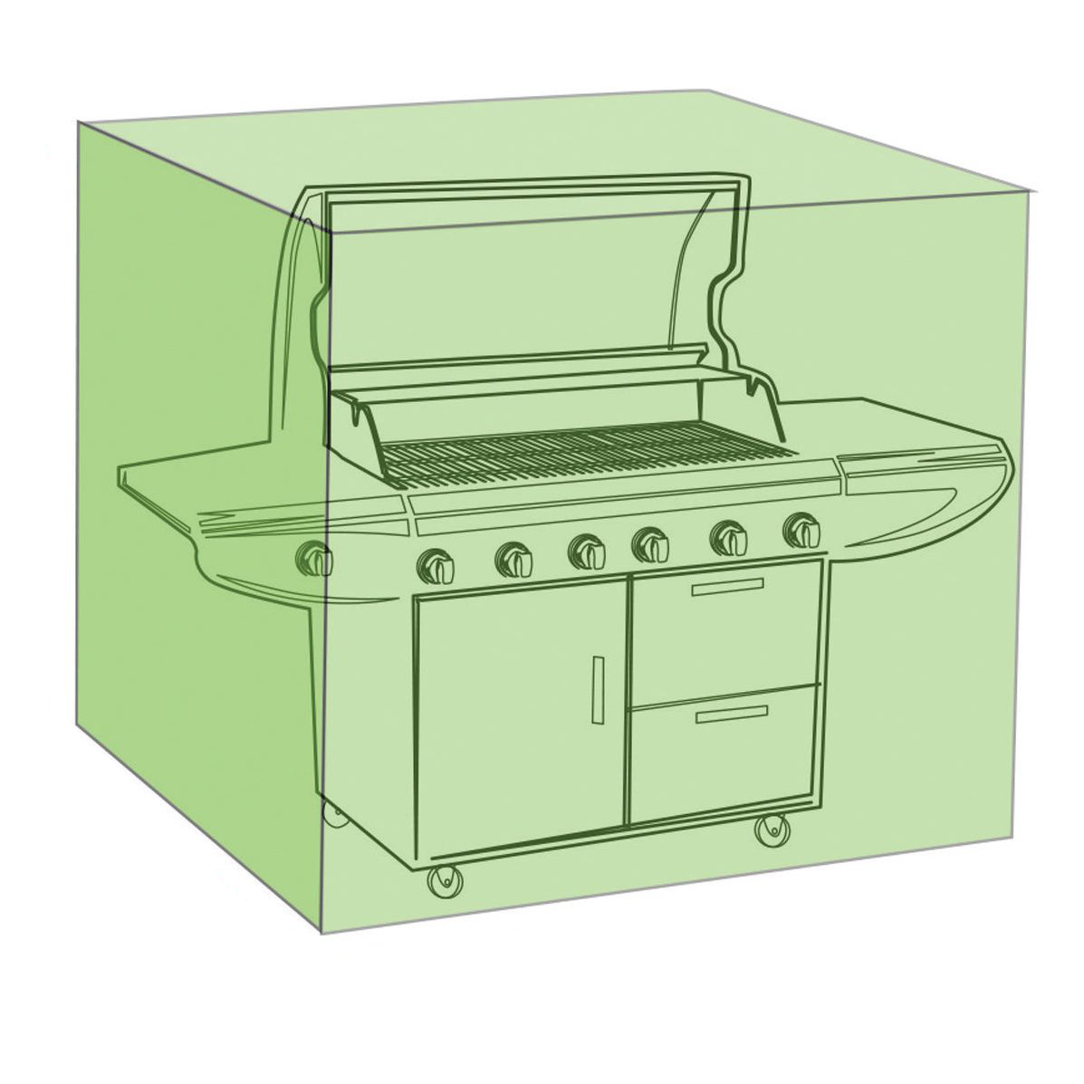 Saxons Water Resistant Wagon BBQ Cover - Saxons Garden & Home