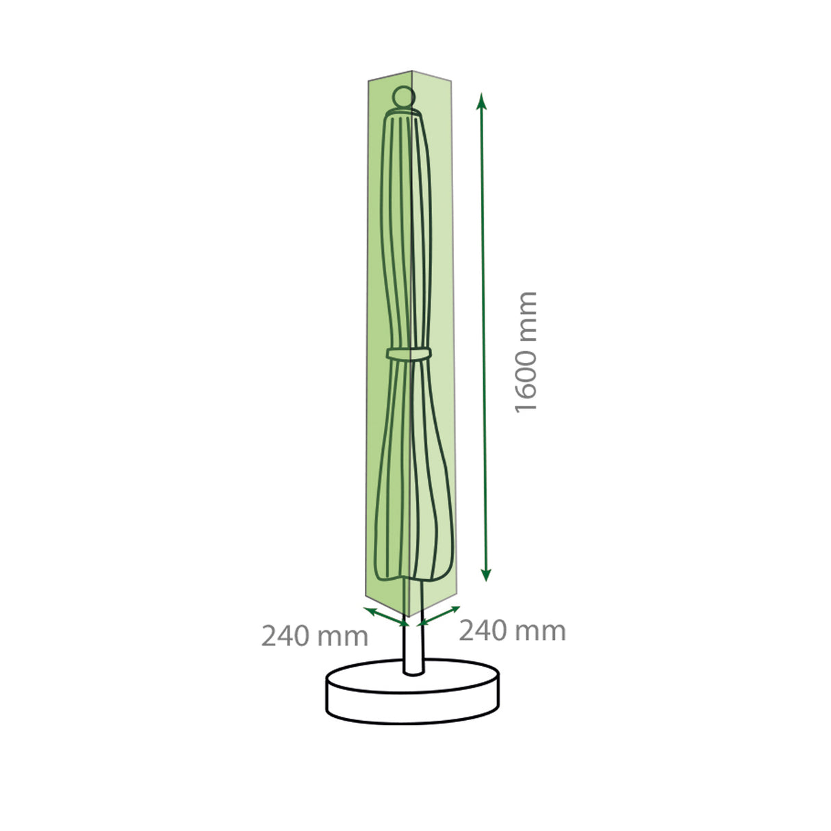 Saxons Water Resistant Parasol Cover - Saxons Garden & Home