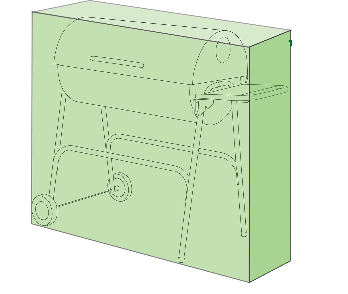 Saxons Water Resistant Drum BBQ Cover - Saxons Garden & Home