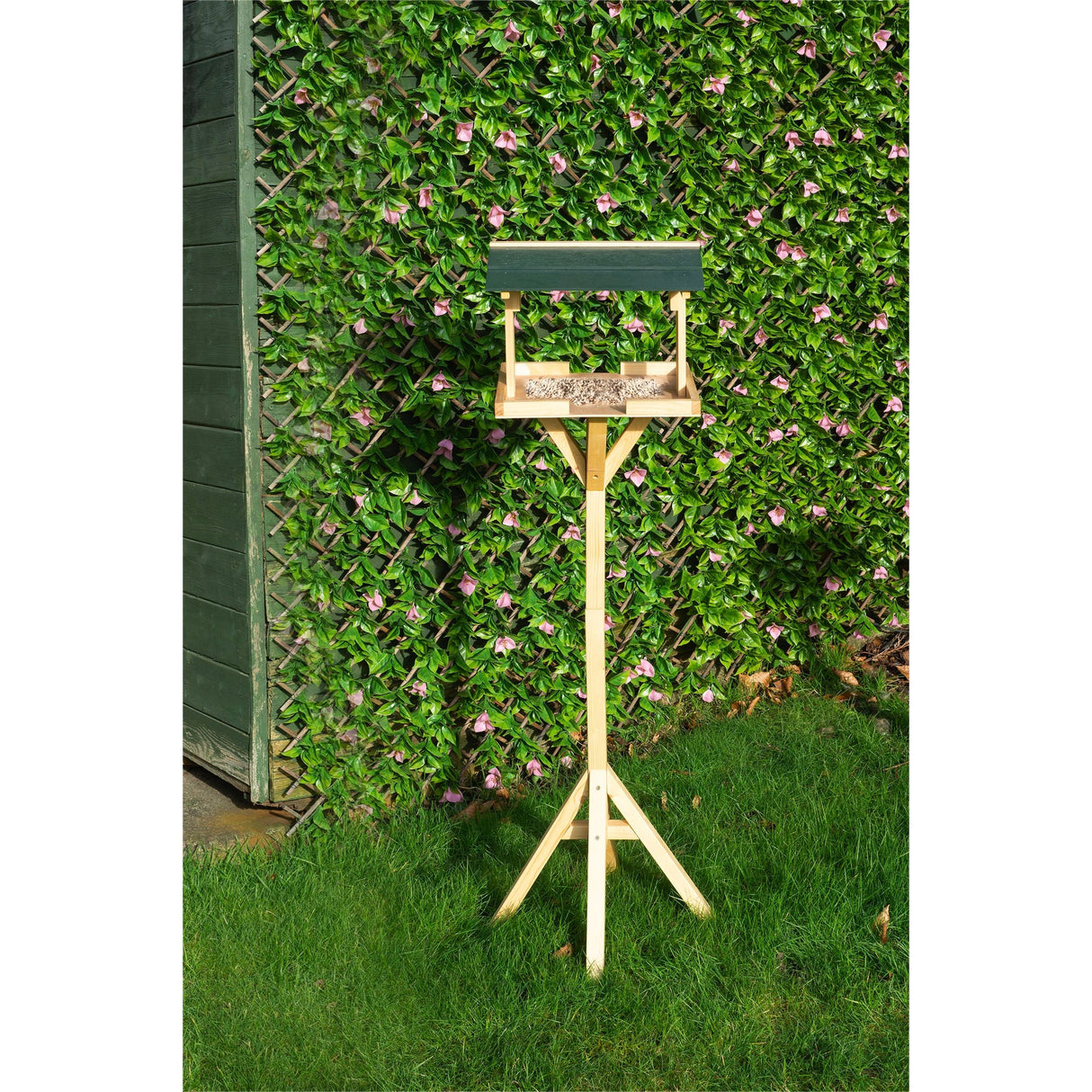 Saxons Free-Standing Wooden Bird Feeding Table (115cm) - Saxons Garden & Home