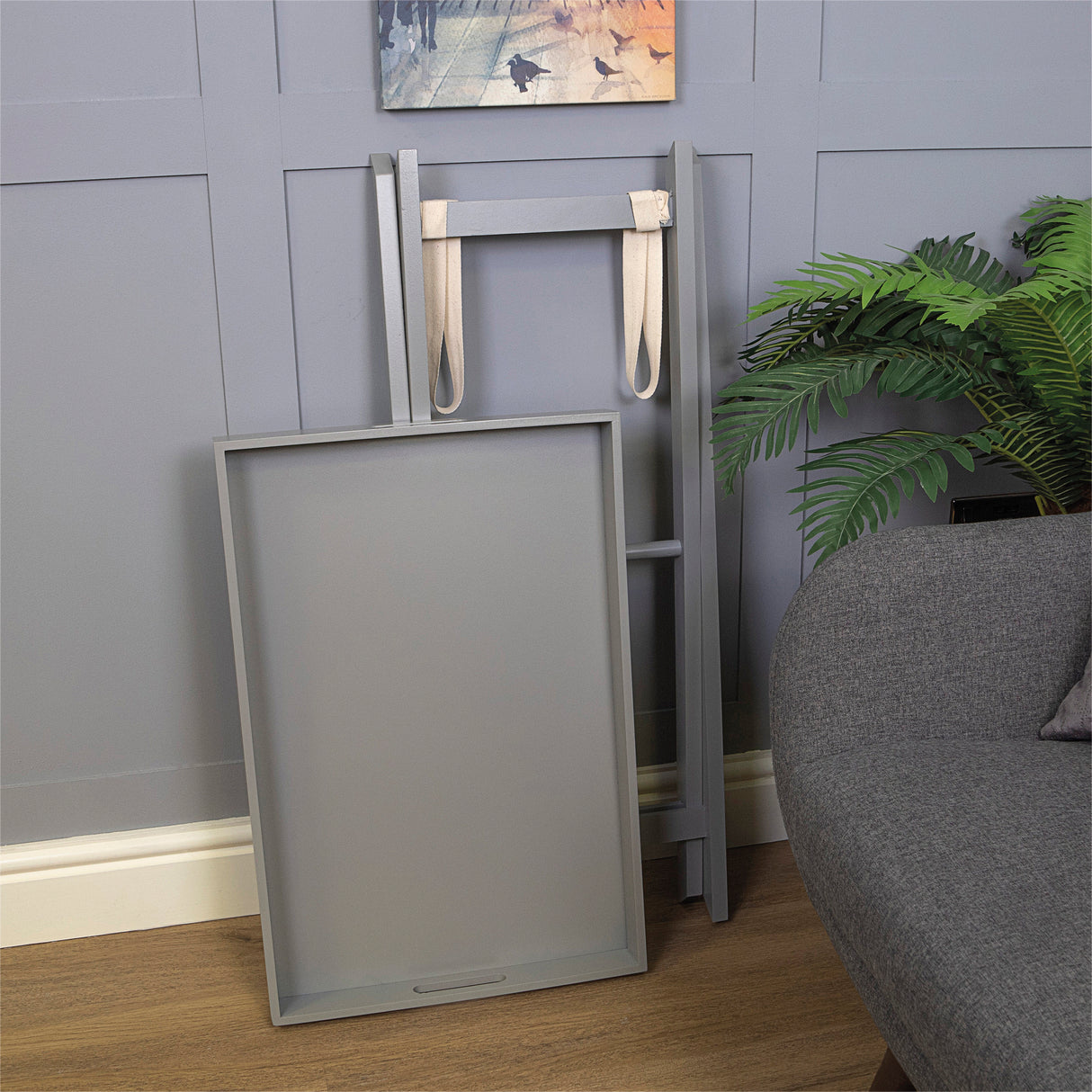 Saxons Folding Tray Table in Grey - Saxons Garden & Home
