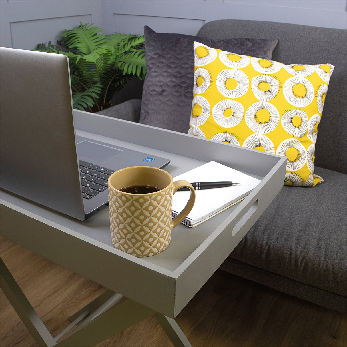 Saxons Folding Tray Table in Grey - Saxons Garden & Home