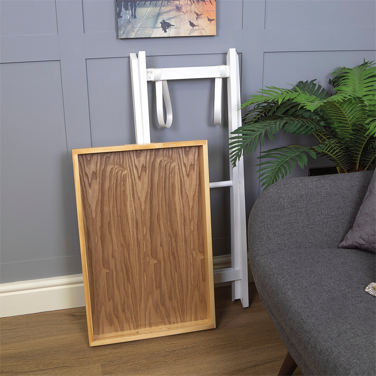 Saxons Folding Tray Table in White - Saxons Garden & Home