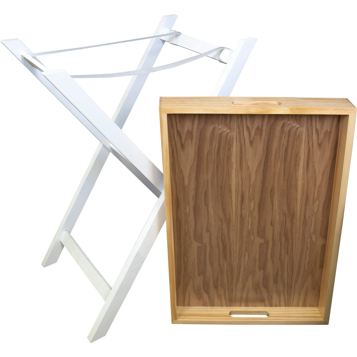 Saxons Folding Tray Table in White - Saxons Garden & Home
