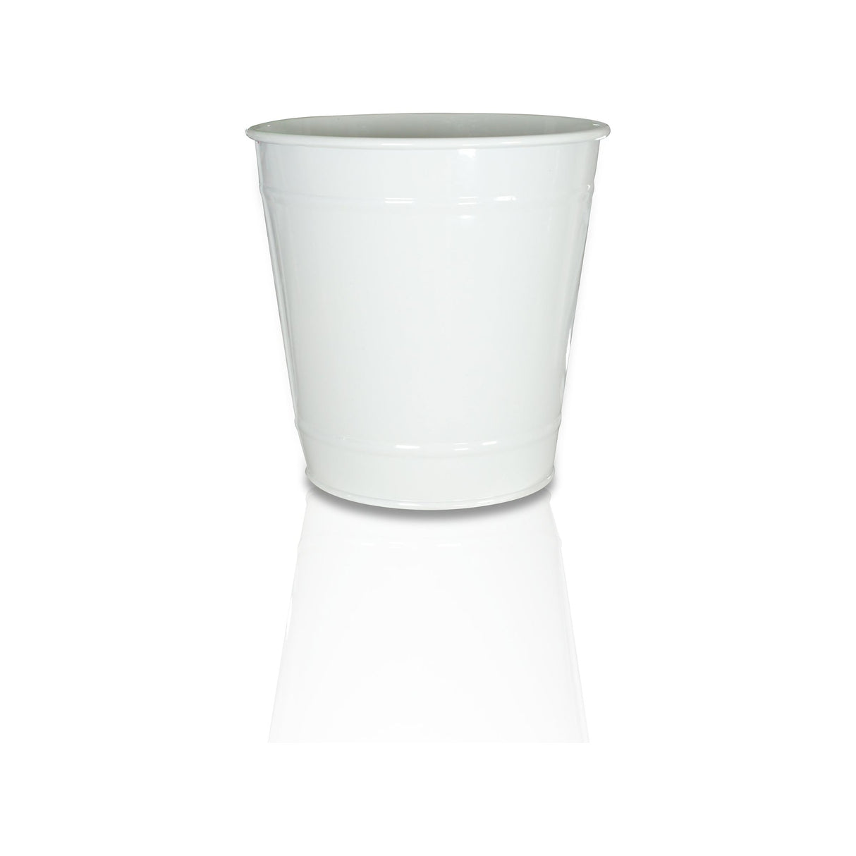Saxons 5" Metal Plant Pot White - Saxons Garden & Home