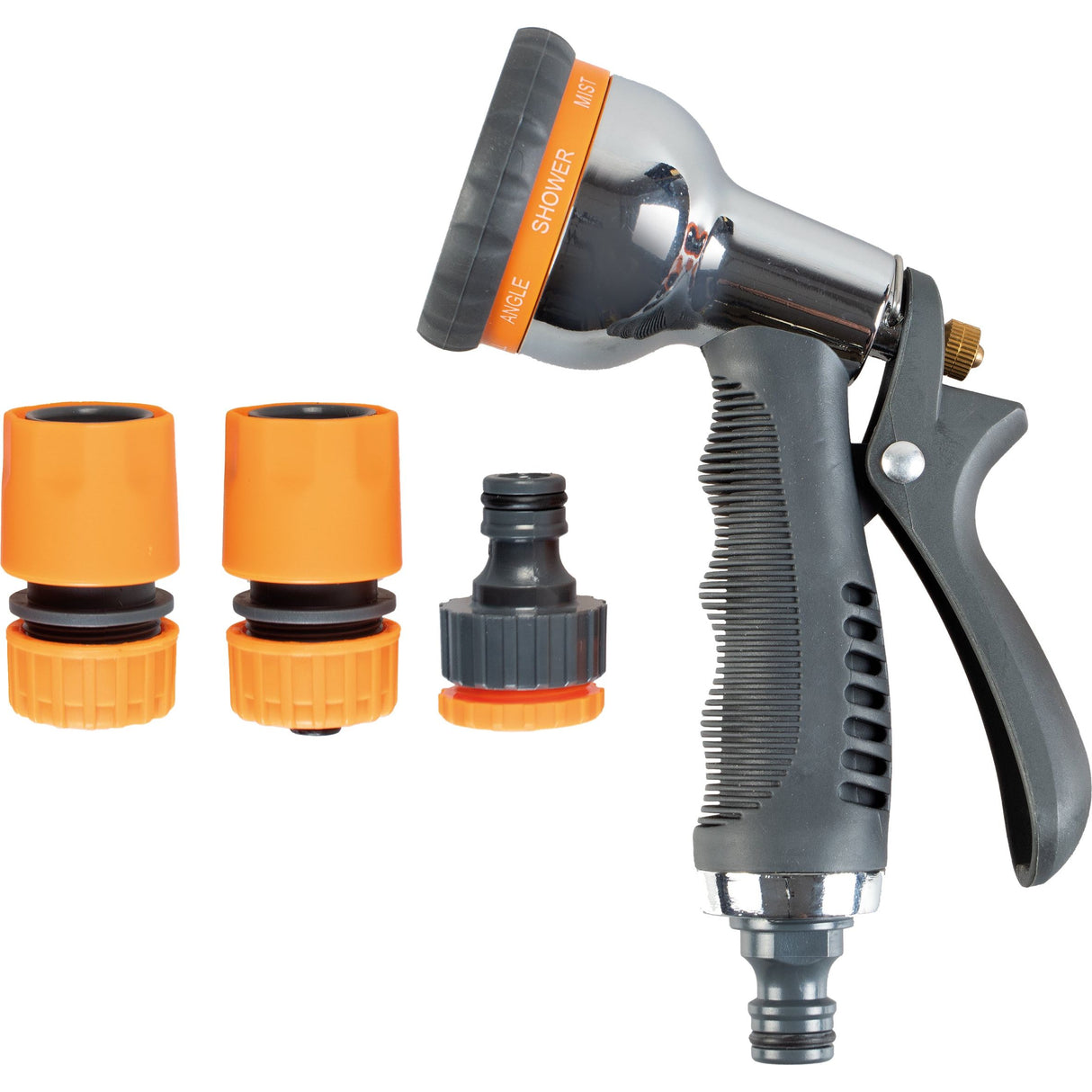 Garden Hose Spray Gun Head with Fixing Kit - Saxons Garden & Home