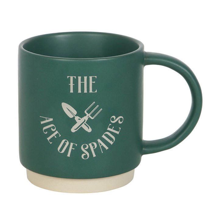 Ace of Spades Mug with Spade Spoon - Saxons Garden & Home