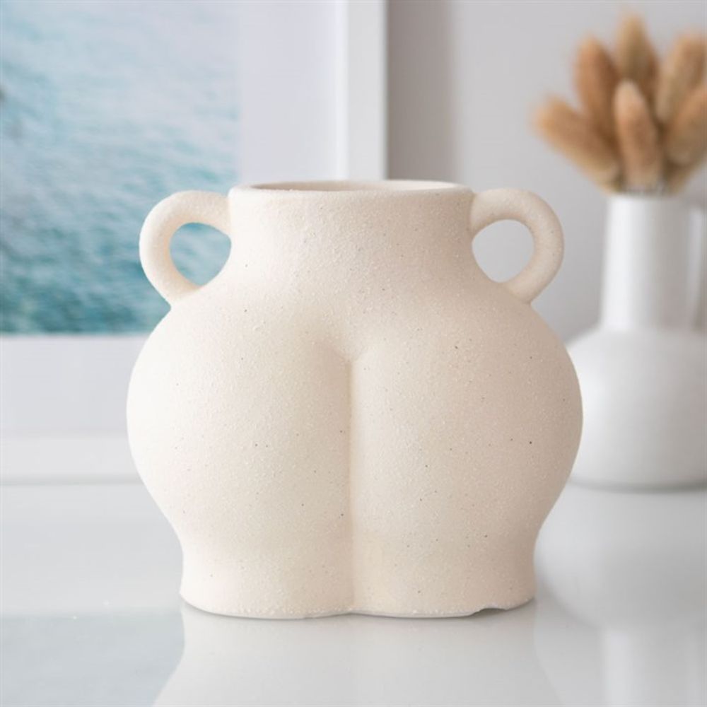 Cream Speckle Bum Plant Pot - Saxons Garden & Home