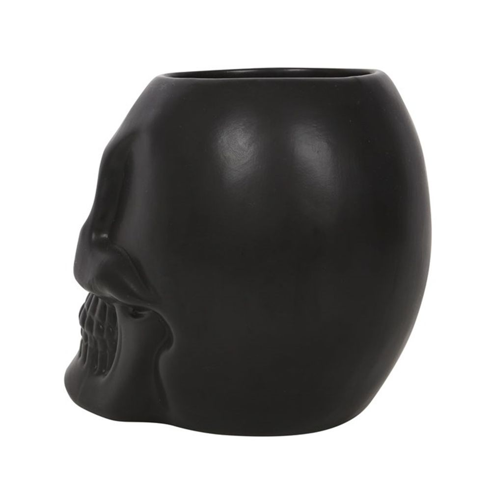 Black Skull Plant Pot - Saxons Garden & Home