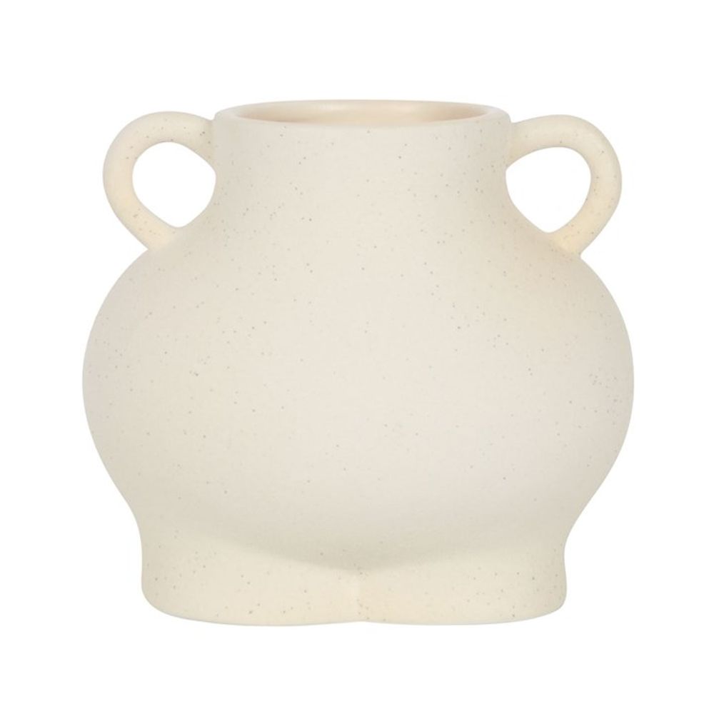 Cream Speckle Bum Plant Pot - Saxons Garden & Home