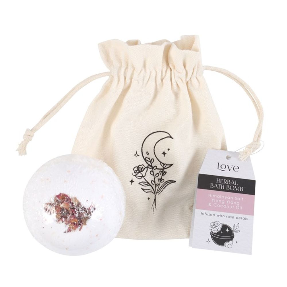 'Love' Herbal Ylang Ylang Bath Bomb - Saxons Garden & Home