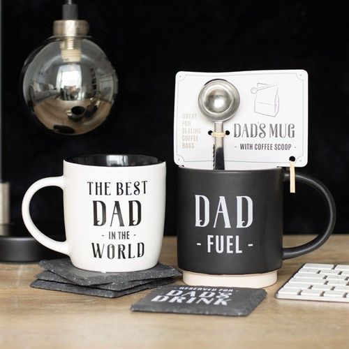 Dad Fuel Mug and Coffee Scoop Clip - Saxons Garden & Home