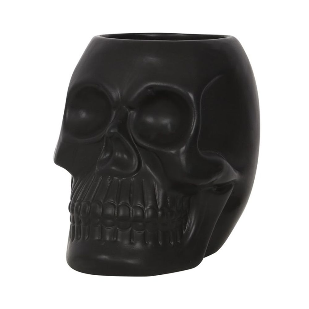 Black Skull Plant Pot - Saxons Garden & Home
