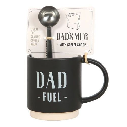 Dad Fuel Mug and Coffee Scoop Clip - Saxons Garden & Home