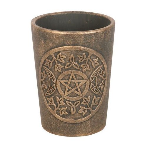 Triple Moon Bronze Terracotta Plant Pot by Lisa Parker - Saxons Garden & Home