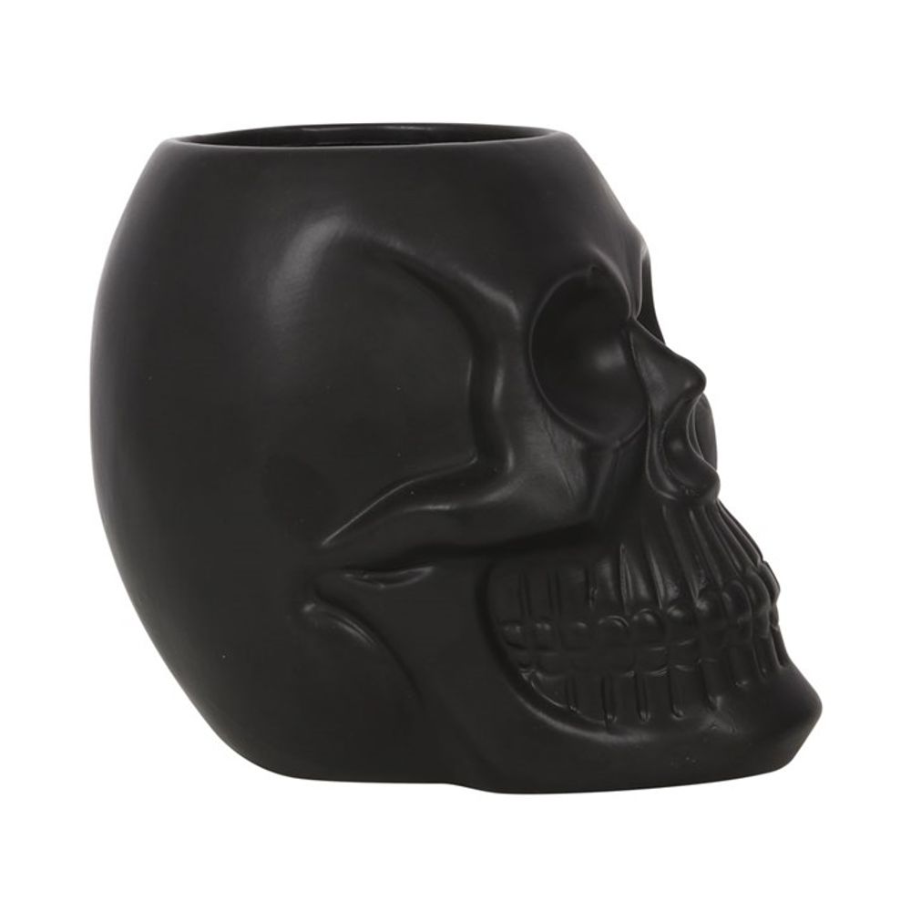 Black Skull Plant Pot - Saxons Garden & Home