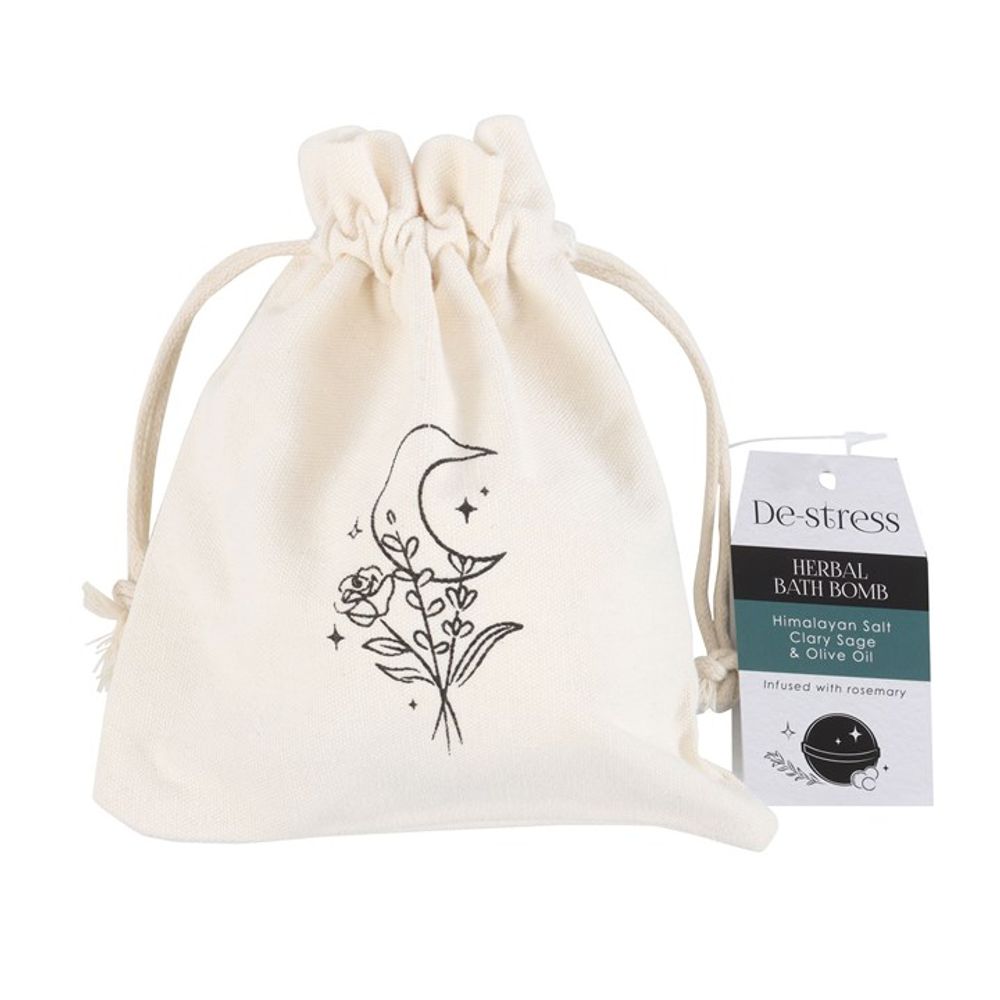 'De-Stress' Herbal Clary Sage Bath Bomb - Saxons Garden & Home