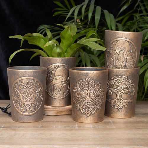 Tree of Life Bronze Terracotta Plant Pot by Lisa Parker - Saxons Garden & Home