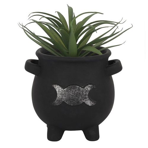 Triple Moon Cauldron Terracotta Plant Pot - Saxons Garden & Home
