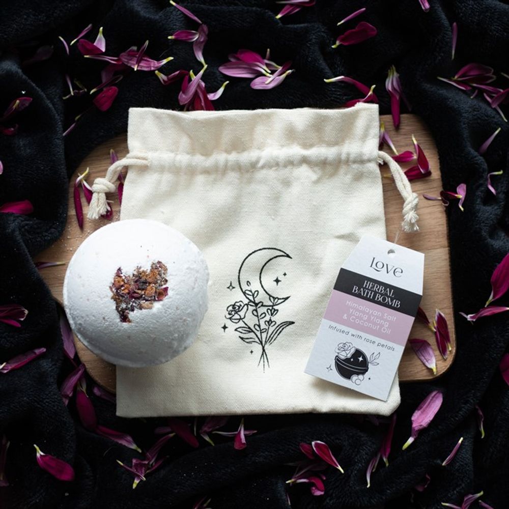 'Love' Herbal Ylang Ylang Bath Bomb - Saxons Garden & Home