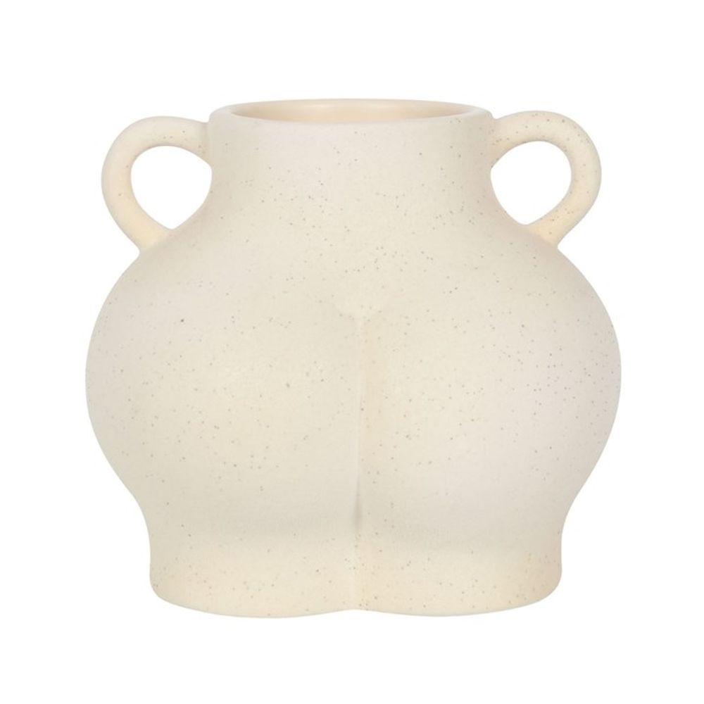Cream Speckle Bum Plant Pot - Saxons Garden & Home