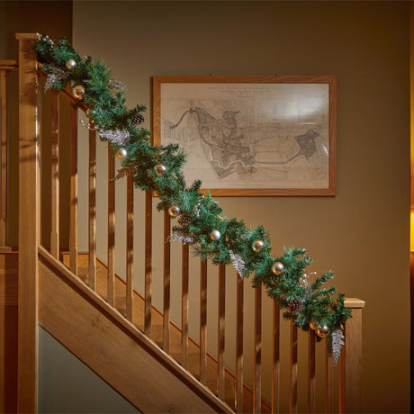Three Kings Baubly Garland - Gold - 180cm - Saxons Garden & Home