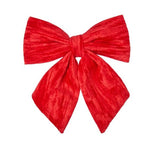 Three Kings Velvet Bow - Ruby 34cm