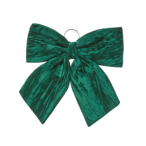 Three Kings Velvet Bow - Emerald 44cm