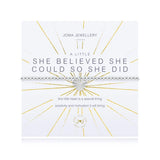 Joma Jewellery A Little 'She Believed She Could' Bracelet - Saxons Garden & Home