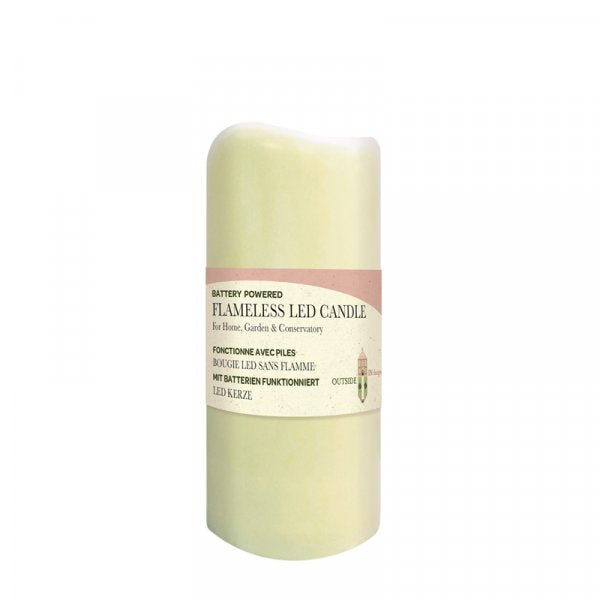 Three Kings Flameless Pillar Candle 7.5 x 18cm - Saxons Garden & Home