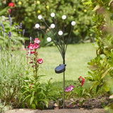 Smart Solar 8-Stem GloGlobes Cool White, Stake Light - Saxons Garden & Home