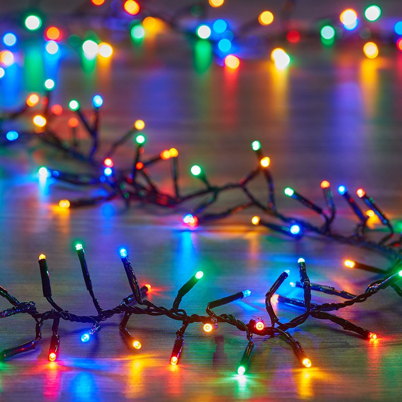 Three Kings 1000 LED Cluster Lights - Multi Coloured, LV
