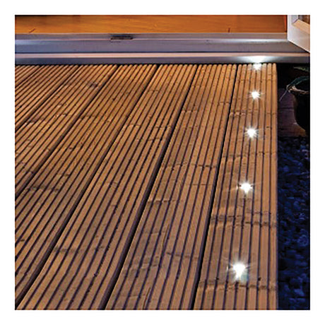 Luxform Lighting 10 Set 12V Calypso Deck Light in Stainless Steel - Saxons Garden & Home