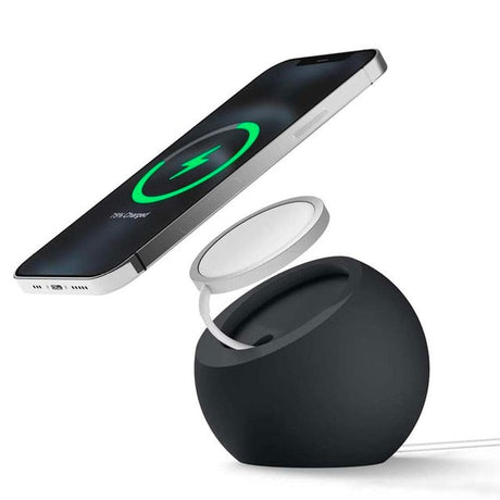 MacAsh Charging Stand Compatible with MagSafe Charger - Premium Silicone Stand Compatible with iPhone 14 & 13 & 12 Models [MagSafe Not Included] - Saxons Garden & Home