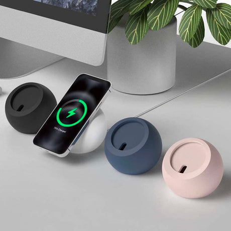 MacAsh Charging Stand Compatible with MagSafe Charger - Premium Silicone Stand Compatible with iPhone 14 & 13 & 12 Models [MagSafe Not Included] - Saxons Garden & Home