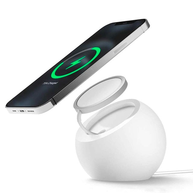MacAsh Charging Stand Compatible with MagSafe Charger - Premium Silicone Stand Compatible with iPhone 14 & 13 & 12 Models [MagSafe Not Included] - Saxons Garden & Home